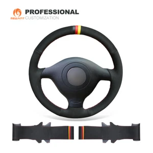 MEWANT Custom Synthetic Suede Steering Wheel Cover for VW Golf 4 Golf GTI 4 Bora - Picture 1 of 10