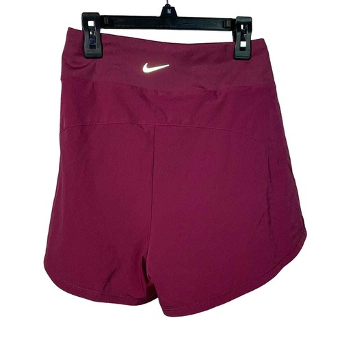 Pantaloncini Nike Dri FIT Bliss piccoli palissandro argento riflettente XS