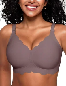 Seamless Bras for Women No Underwire Wireless Push up Bra Support Full Coverage - Picture 1 of 11