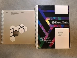 Vintage Microsoft Excutrain Project 98 and IBM TSO Extensions Command Study INF. - Picture 1 of 13