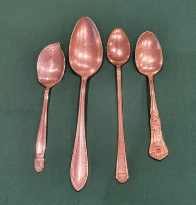 复古银盘勺子 4 件套佛罗伦萨、丹麦公主等  — 第 1/4 张图片