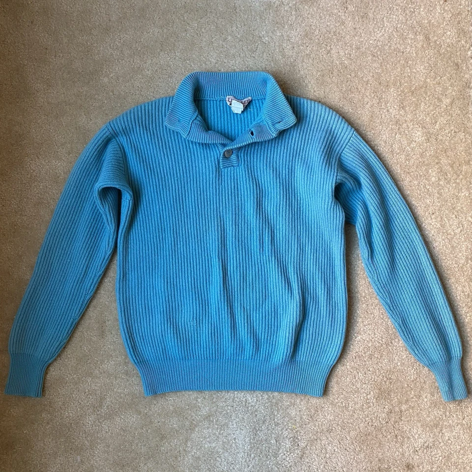 Suéter De Colección Lina Lee Azul Teal 100% Cachemira Talla Pequeña Acogedor Otoño Invierno Foto 1 de 4