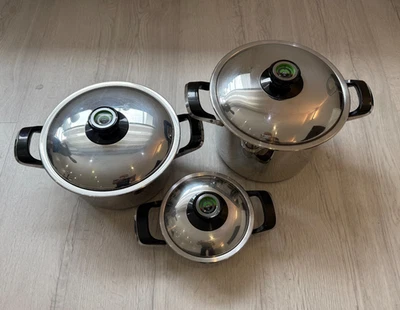 AMC 3er Topfset | Visiotherm | 8,0l | 5,2l | 1,1l - Bild 1 von 4