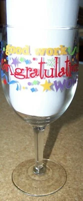 Bom trabalho parabéns que você fez!  taça de vinho haste uso como apreciação de prêmio - Imagem 1 de 4