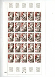 Feuille / Sheet de 25 timbre d' Andorre N° 284 ** MNH - Picture 1 of 1