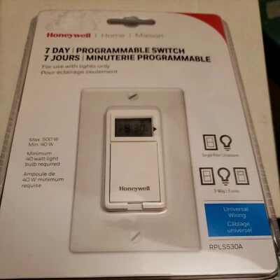 Honeywell 7 Day Programmable Switch Foto 1 de 4