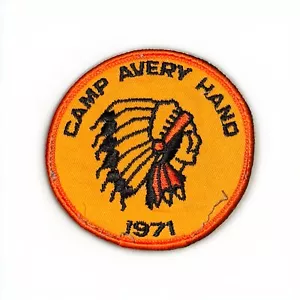Lote de parches Camp Avery Hand Boys Scout Camp 1970 y 1971 - Imagen 1 de 4