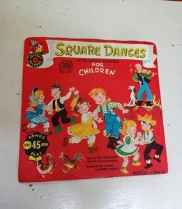 Cricket Records SQUARE DANCES FOR CHILDREN #C-62 Vinyl 45rpm The Cricketones - Picture 1 of 4