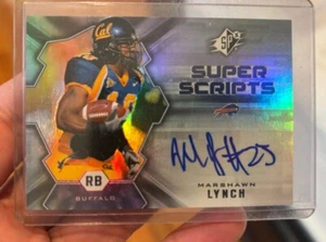 MARSHAWN LYNCH SP Super Scripts Rookie Auto SSP Rare Find - Picture 1 of 2