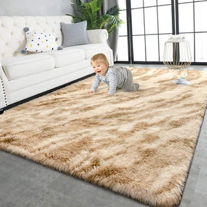 Super Soft Shaggy Rugs Fluffy Carpets, 4x5.9 Feet, Indoor Modern Plush Area Rugs - Picture 1 of 9