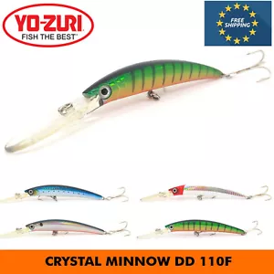 SEÑUELO DE PESCA DE BUCEO PROFUNDO FLOTANTE YO-ZURI CRISTAL PECEDERO DD 110F 110 MM - Imagen 1 de 16