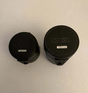 Konica 135mm and 28mm AR empty hard lens case USA F 3.5 - Picture 1 of 5