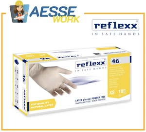 Guantes Disponible En Látex S / Polvo REFLEXX 46 100 Pc. Dental Médico Cosmética - Imagen 1 de 5