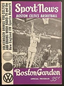 1965 Boston Celtics v Los Angeles Lakers Basketball Program-John Havlicek Cover - Picture 1 of 2
