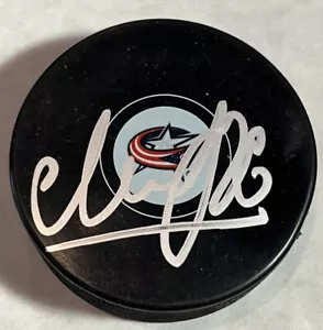Kirill Marchenko Columbus Blue Jackets Signed Autographed Logo Puck - Picture 1 of 2