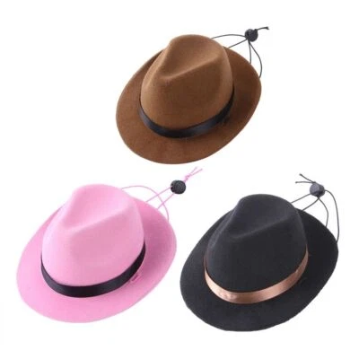 Adjustable Pet Cowboy Hat for Dog Cat Cowboy Puppy Hat Pet Costume Accessory UK