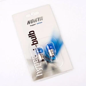 Nokya BA9s White 8W Nok5226 Two Bulbs License Plate Tag Light Replacement Stock - Picture 1 of 6