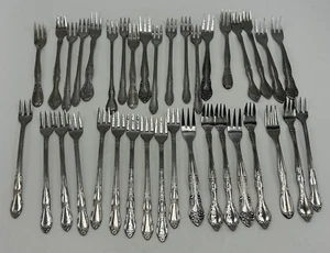 Cocktail Forks Assorted Vintage Stainless Mixed Lot of 37 - Picture 1 of 5