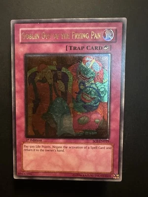 Yugioh Goblin Out Of The Frying Pan SOI-EN059 Ultimate Rare 1st Ed Near Mint - Image 1 of 2