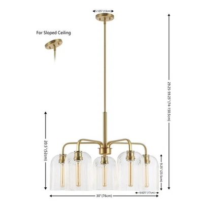 COLGANTE SAFAVIEH IDELLE 5LT 30", Precio rebajado 2172770913 PND4172A Foto 1 de 4
