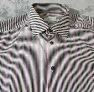 Eton Shirt Mens 16 41 Contemporary Fit Button Up Long Sleeve Striped Preppy - Picture 1 of 18