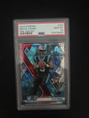 2023 Panini Phoenix - Rookies Bryce Young #101 Fire & Ice Seismic /50 (RC) - Image 1 of 2