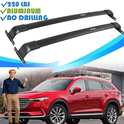 2PCS Roof Rack Cross Bars Fit for 2016-2023 Mazda CX-9 CX9 220LBS Accessories Foto 1 de 4