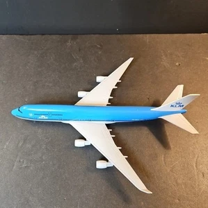 KLM Diecast Airplane 8 In × 7 In Blue And Grey - Picture 1 of 4