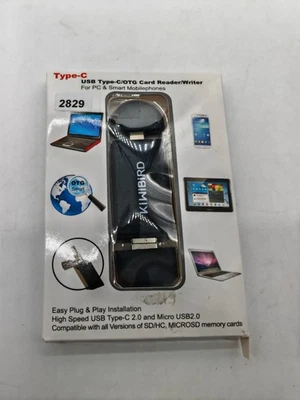 SD Kartenleser 3 in 1, USB 2.0 Karten Hub Adapter 480 Mbit/S, Multiport - Bild 1 von 4