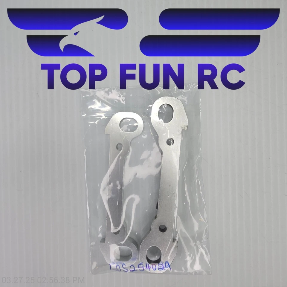 Losi LOS254029 MXTL Silver Aluminum Rear Hinge Pin Braces  - Image 1 of 2