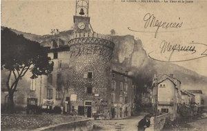 MEYRUEIS 48 La Tour La Jonte CPA écrite à Achille Cathala DMH 34 Colombiers 1900 - Picture 1 of 2
