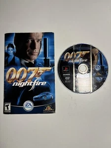 James Bond 007 Nightfire (PlayStation 2 PS2, 2002) Game Disc And Manual Tested - Picture 1 of 2