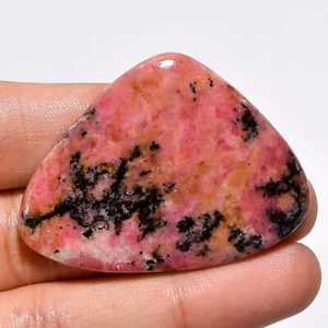 Natural Rhodonite Fancy Shape Cabochon Loose Gemstone 92.5 Ct 49X36X5mm GC-16754 - Picture 1 of 1