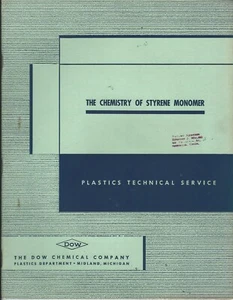 Technical Report - Dow Chemical - Styrene Monomer Chemistry - c1953 (ST31) - Picture 1 of 1