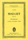 Divertimento No. 12 E flat major KV 252   study score  sheet music   Mozart, Wol