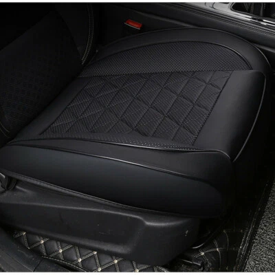 Car Front Seat Cover Full Surround Breathable PU Leather Pad Mat Chair Cushion - Image 1 of 4
