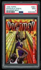 1998 Topps Season's Best POSTMEN Shaquille O'Neal #SB21 PSA 9 MINT Shaq Insert