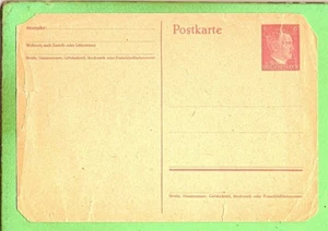 #D412. WWII PERIOD  GERMAN LETTERCARD, HITLER STAMP, DAMAGED - Picture 1 of 2
