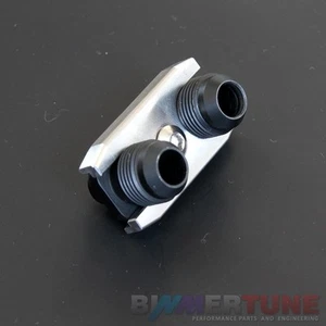 BMW M3 Oil Cooler Adapter AN10 track race S50 S54 N54 N55 E82 E92 BIMMERTUNE - Picture 1 of 4