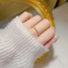 Women Opening Adjustable Ring Sand Gold Beads Thin Ring Elastic Memory Ring