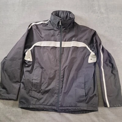 IZOD PerformX Mens Size LARGE Full Zip Long Sleeve Weatherproof Jacket Black - Image 1 of 4