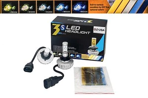 Kit de faros LED 3 HL-9006 de OZ-USA® 30W haz único automático 2200LM xenón blanco - Imagen 1 de 8