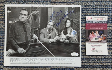 TOMMY LEE JONES & DIANE LANE Signed 8x10 Press Publicity Photo JSA COA AI-01162 Cover