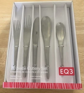 Juego de 20 cubiertos de acero inoxidable satinado EQ3 servicio para 4 como George Jensen (M) - Imagen 1 de 6