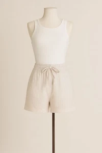 Pantalones cortos para mujer Time and Tru de mezcla de lino, entrepierna de 3,5", talla XXL 20 - Imagen 1 de 6