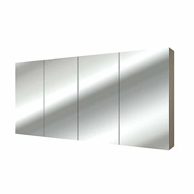 AcquaVapore Spiegelschrank, Badspiegel, Badezimmer Spiegel City 160cm braun - Bild 1 von 4