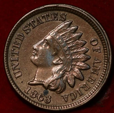 1863 Copper-Nickel Philadelphia Mint Indian Head Cent - Image 1 of 2