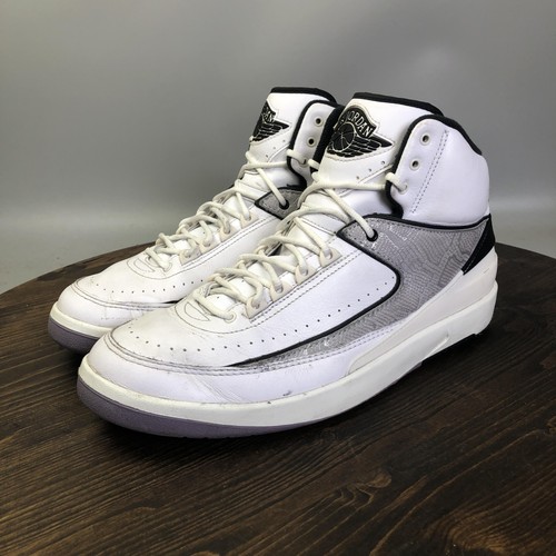 Scarpe Air Jordan 2 Retro OG bianco nero cemento uomo taglia 12 DR8884 102 Nike 2023
