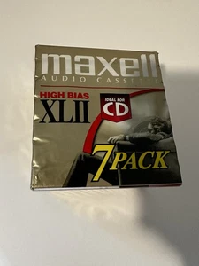 Maxell XLII 110 High Bias Cassette Tape Sealed 7 Pack - Picture 1 of 5