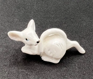 Vintage Porzellan Figur weiß Maus - Bild 1 von 10